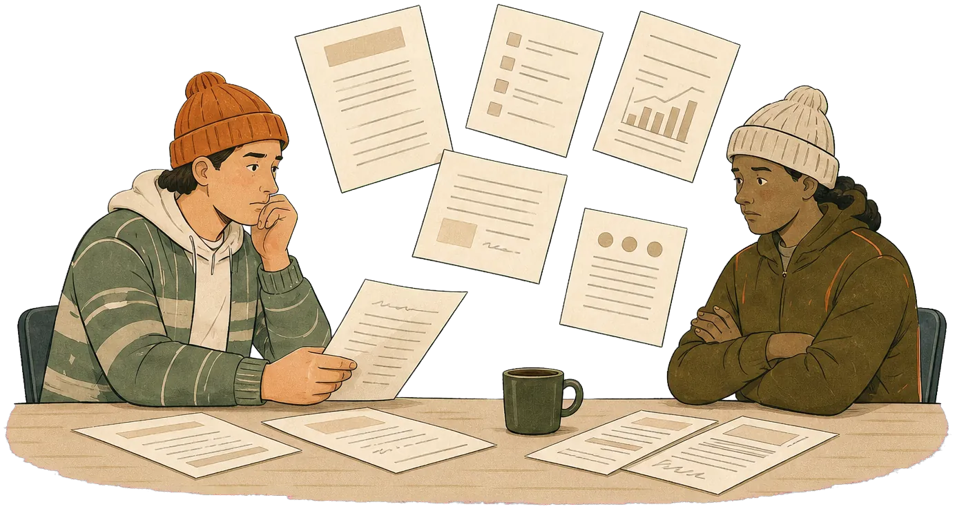 Late-visibility table scene — public ledger illustration.